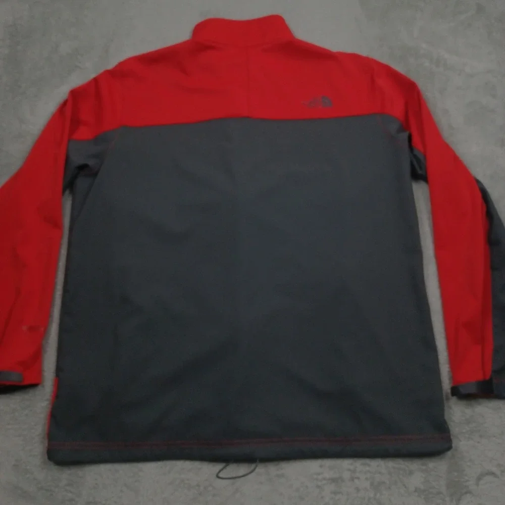 North Face Jacket Mens XL Red‎ Full ZIp Outdoor Casual Pockets Windstopper